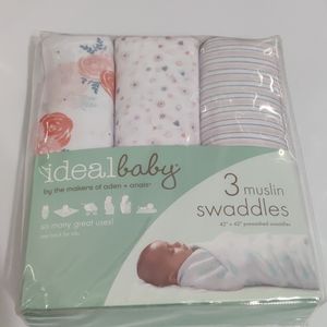Ideal Baby swaddles (package of 3)